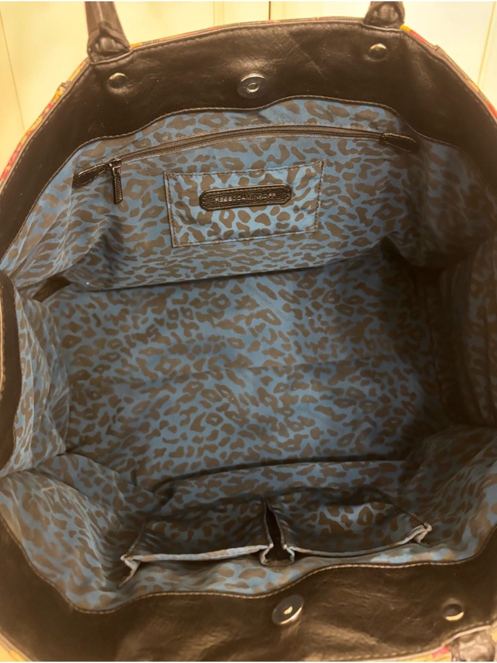 Rebecca Minkoff extra large floral canvas/leather M.A.B. tote - Picture 11 of 11